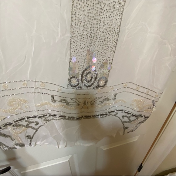 Anthropologie NWT Tiny brand beaded sheer top - Picture 3 of 5